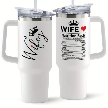 Romantic I Love You Tumbler - Heartfelt Gift for Wife on Wedding Anniversary, Birthday, Mothers Day, or Valentines - Personalized 40 Oz Insulated Cup with Premium Quality - Perfect Sentimental Surprise for Her