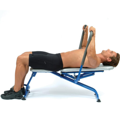 Foldable Multi-Function Workout Bench with 220 Adjustable Angle, Unique Torso Twist Technology, Resistance Bands, Ideal for Full Body Workout in Home Gym