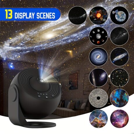 1pc 13 In 1 Star Projector Night Light, Galaxy Projector, Planetarium Projector For Bedroom, Aurora Projector