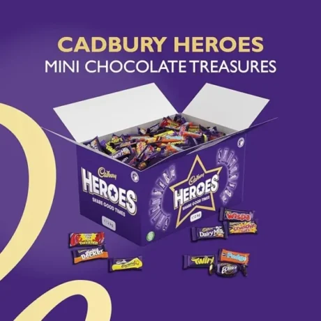 200 YEARS ANNIVERSARY [Free Shipping] Cadbury Heroes Chocolate Bulk 2 KG Sharing Box